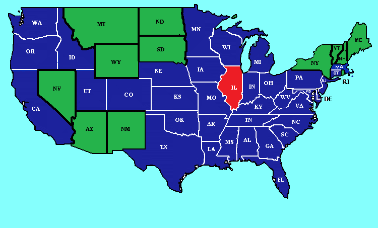 united states map